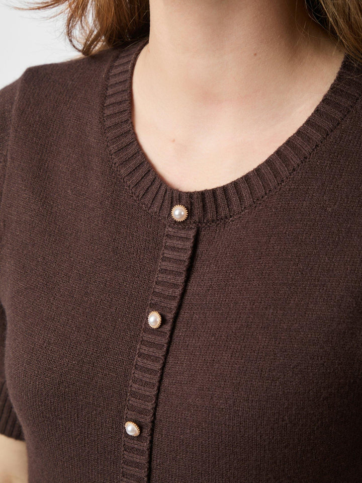 Elise Knit Dress Brown