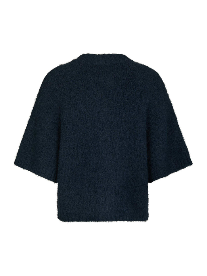 Benuta Fluffy Knit Cardigan Navy