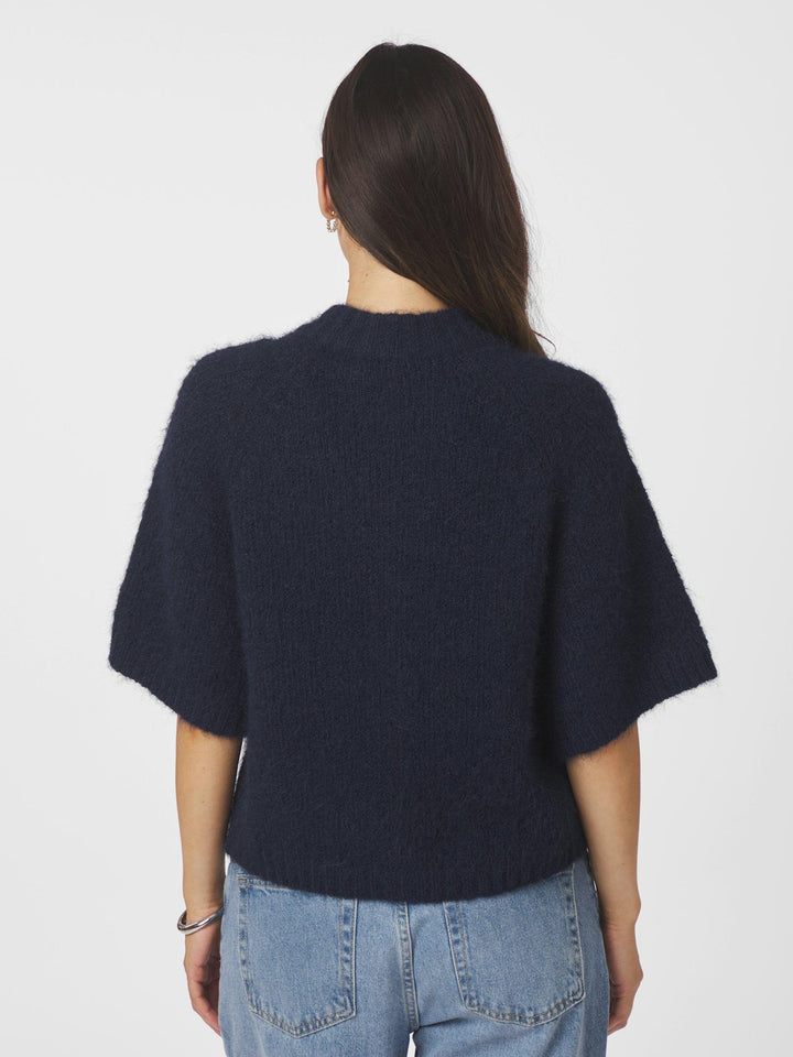 Benuta Fluffy Knit Cardigan Navy