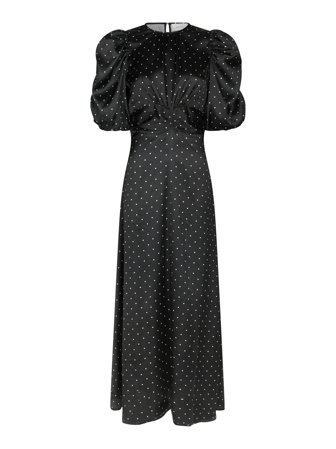 Kikka Dot Dress Black