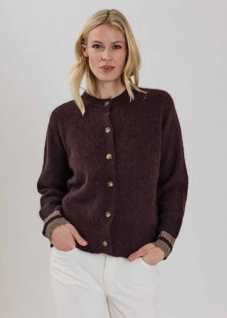 Claire Knit Chocolate Melange