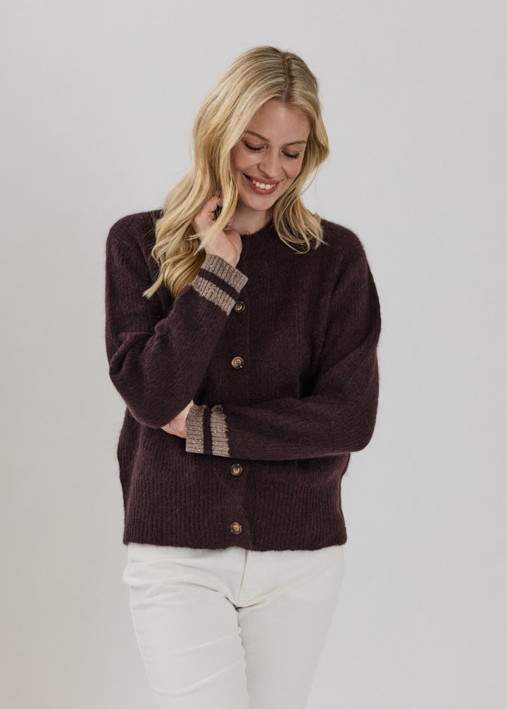 Claire Knit Chocolate Melange