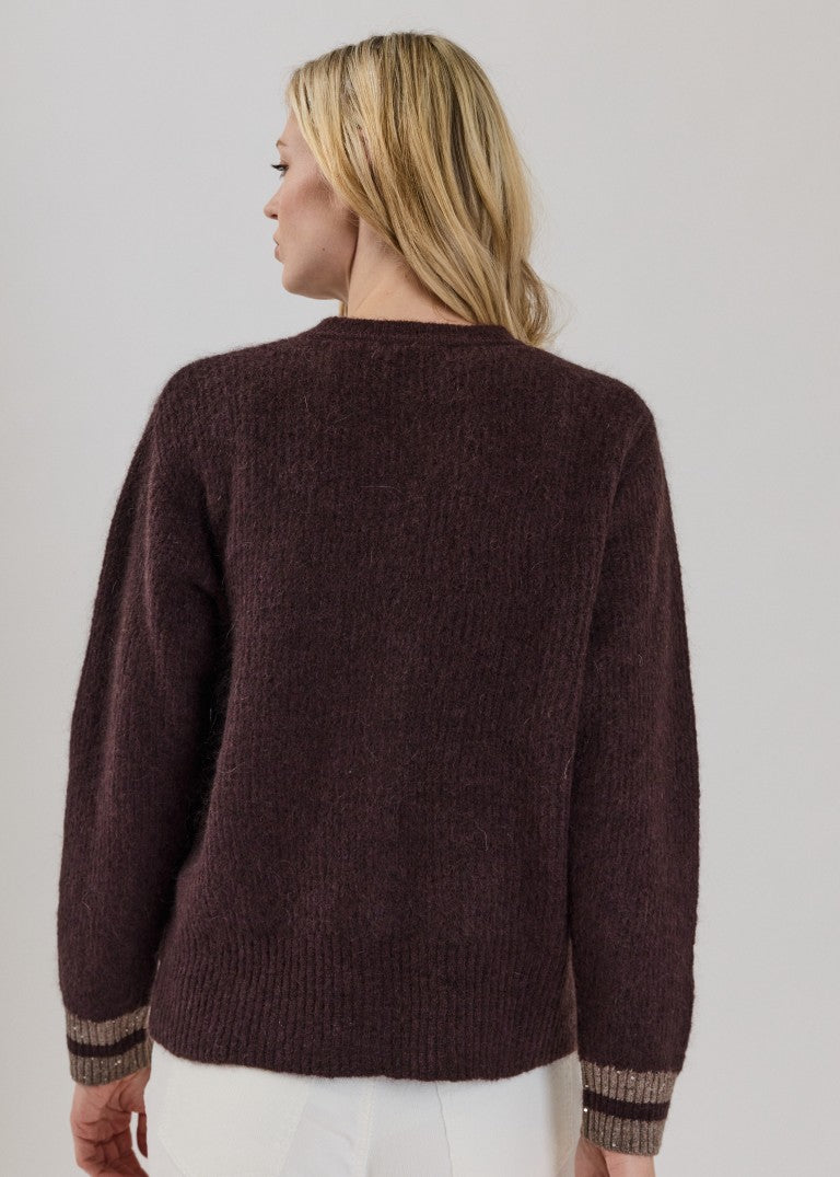 Claire Knit Chocolate Melange