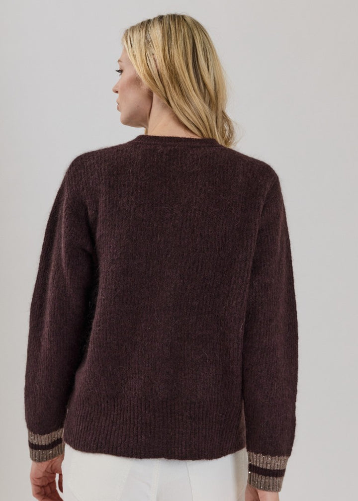 Claire Knit Chocolate Melange