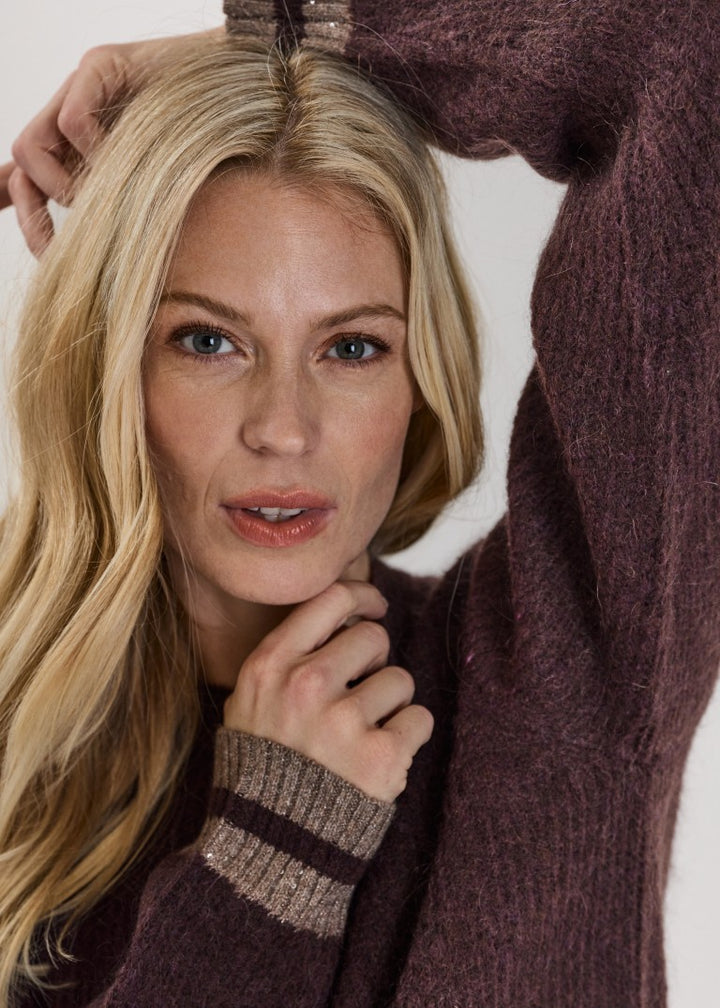 Claire Knit Chocolate Melange