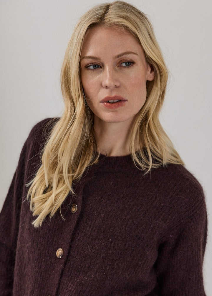 Claire Knit Chocolate Melange
