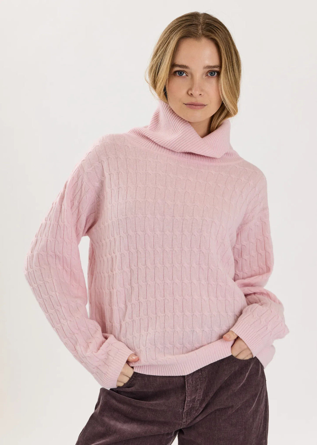 Phyllis Knit Pale Pink Melange