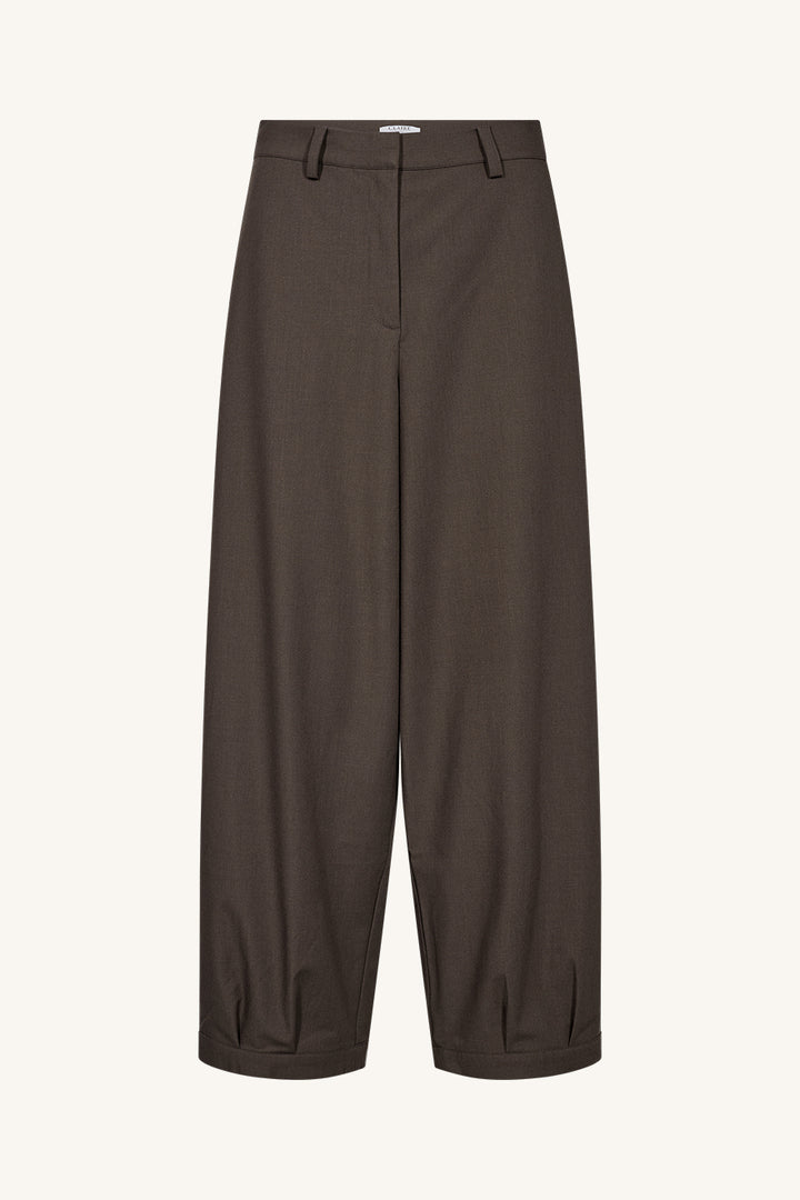 Timiza Barrel Pants Trousers Cacao Melange