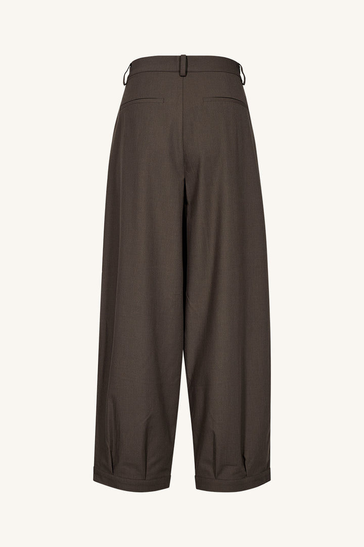 Timiza Barrel Pants Trousers Cacao Melange