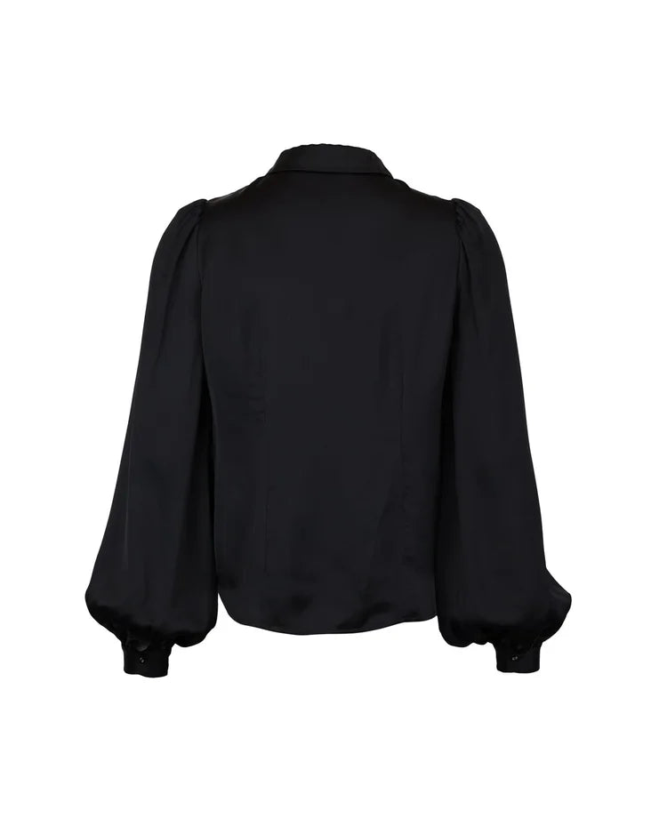 Satin Shirt Black