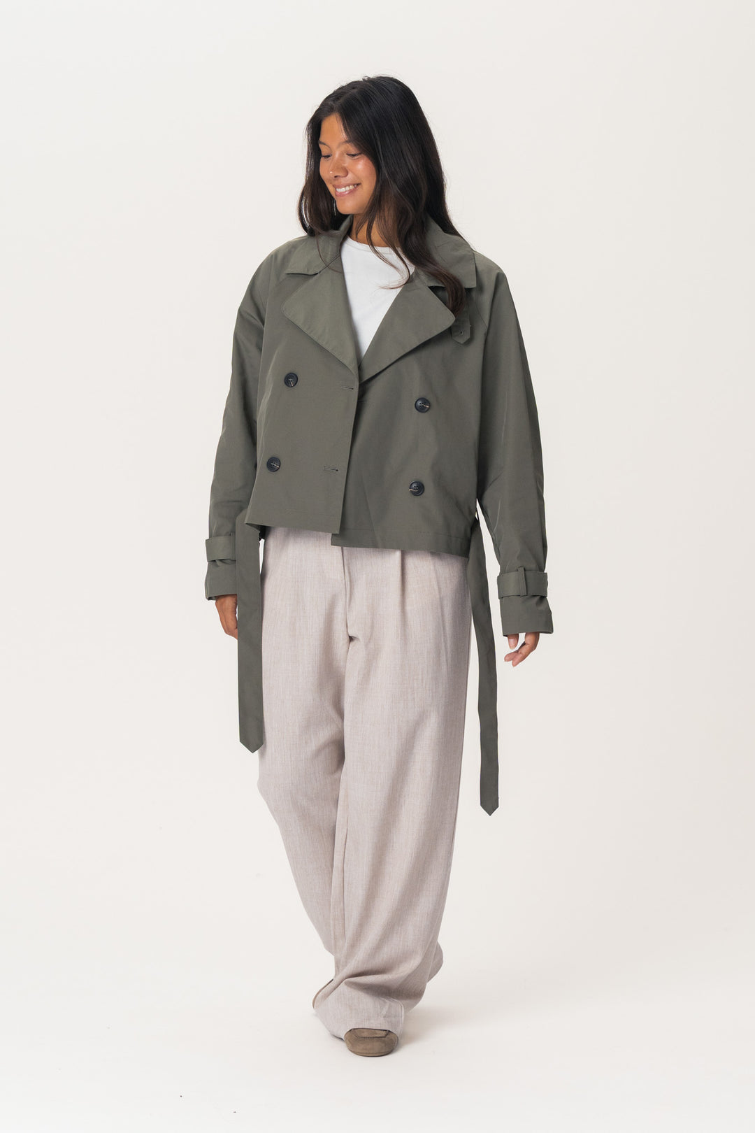Alma Trenchcoat Green