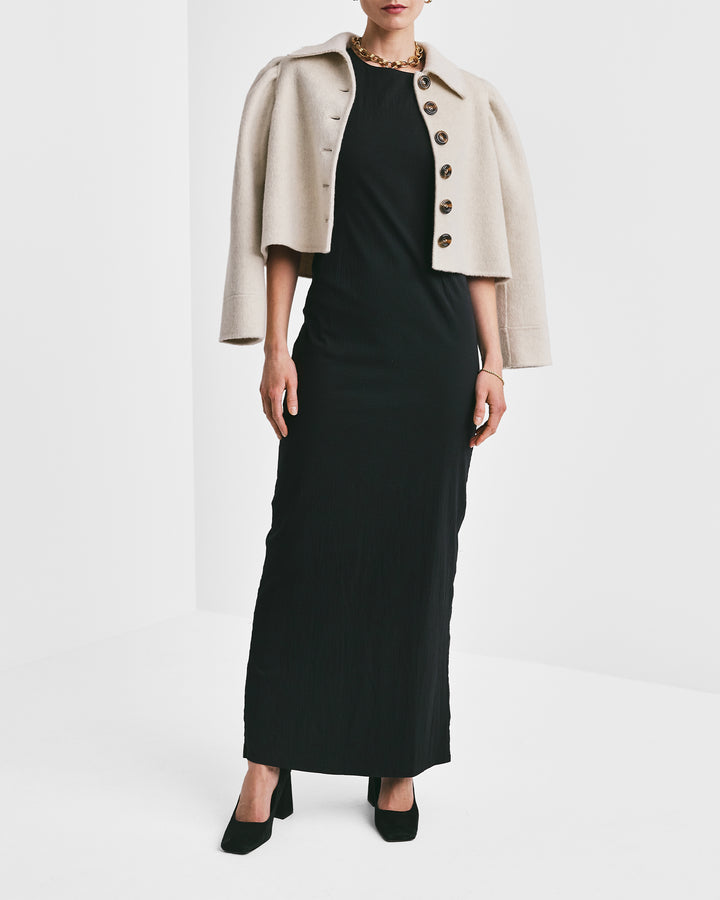 Tailored Cropped Jacket Vintage White