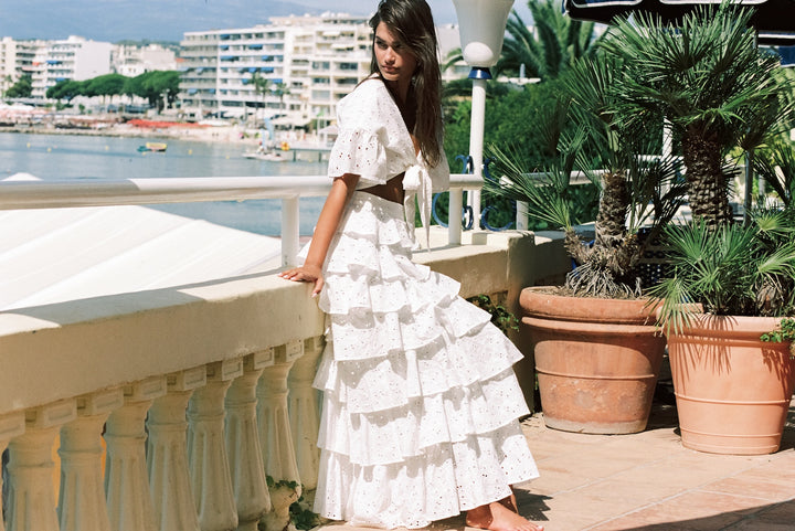 Angel Maxi Skirt White