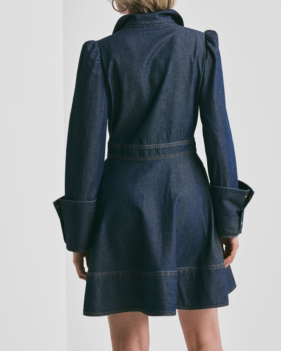 Denim Mini Dress Dark Blue