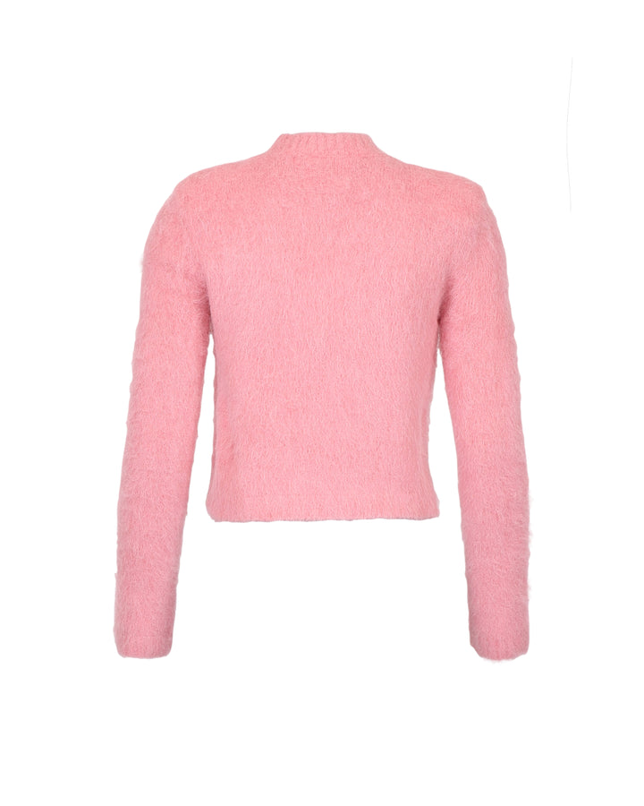 Hairy Knit Sweater Pink