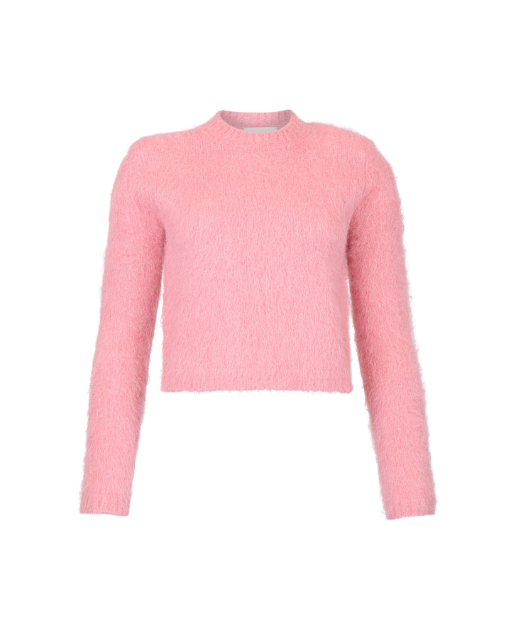 Hairy Knit Sweater Pink
