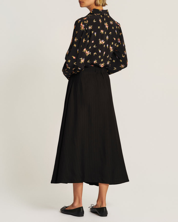 Tailored Midi Skirt Black