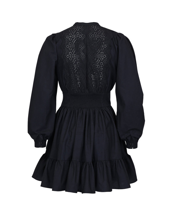 Winter Cotton Mini Dress Petite Flowers
