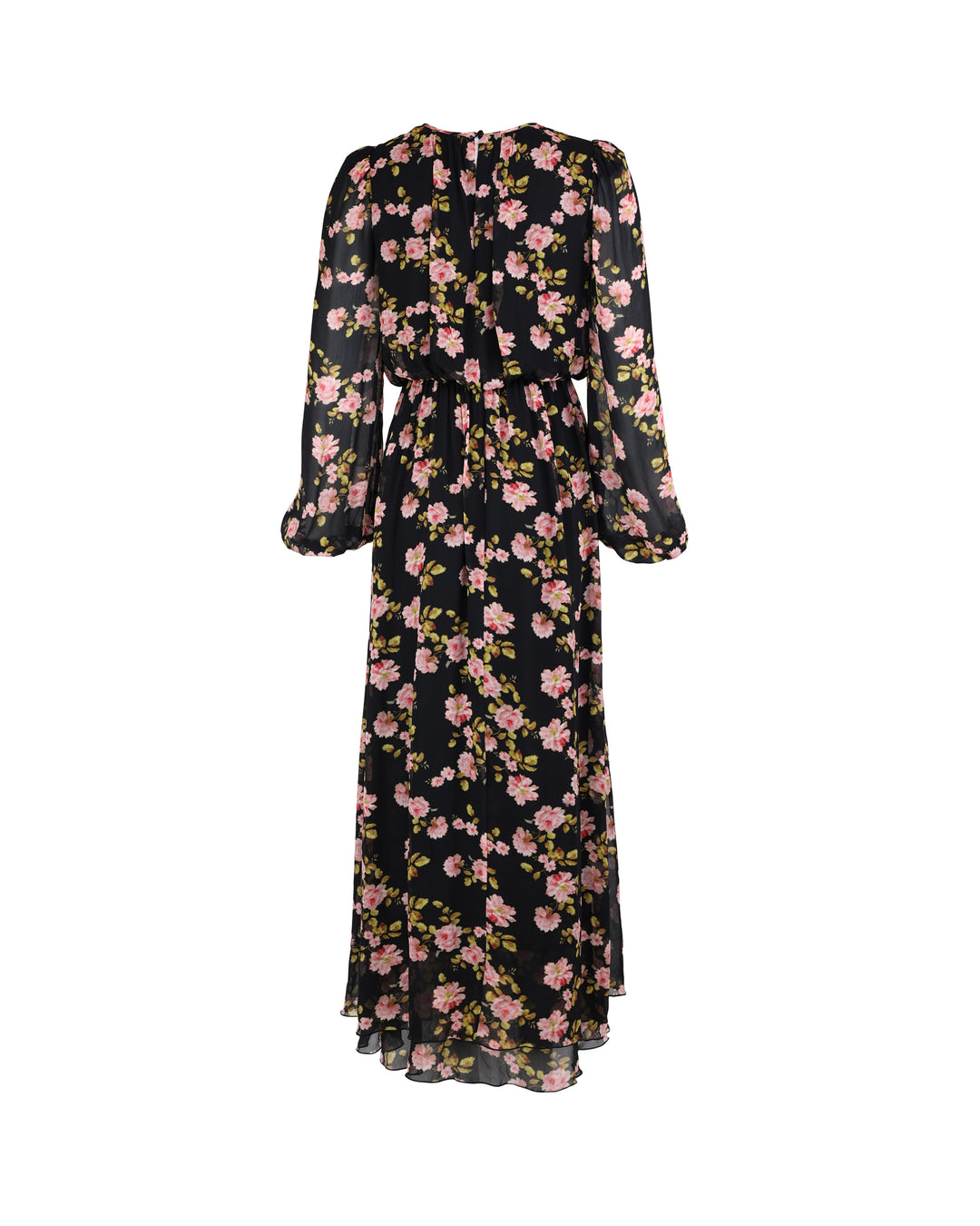 Chiffon Maxi Dress Petals