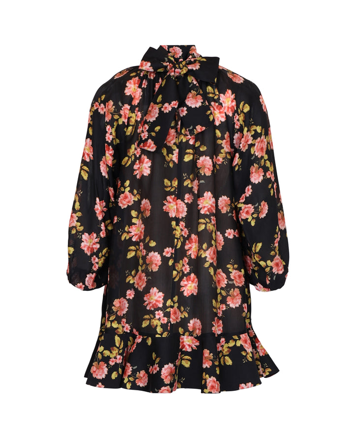 Striped Organza Shift Dress Midnight Field