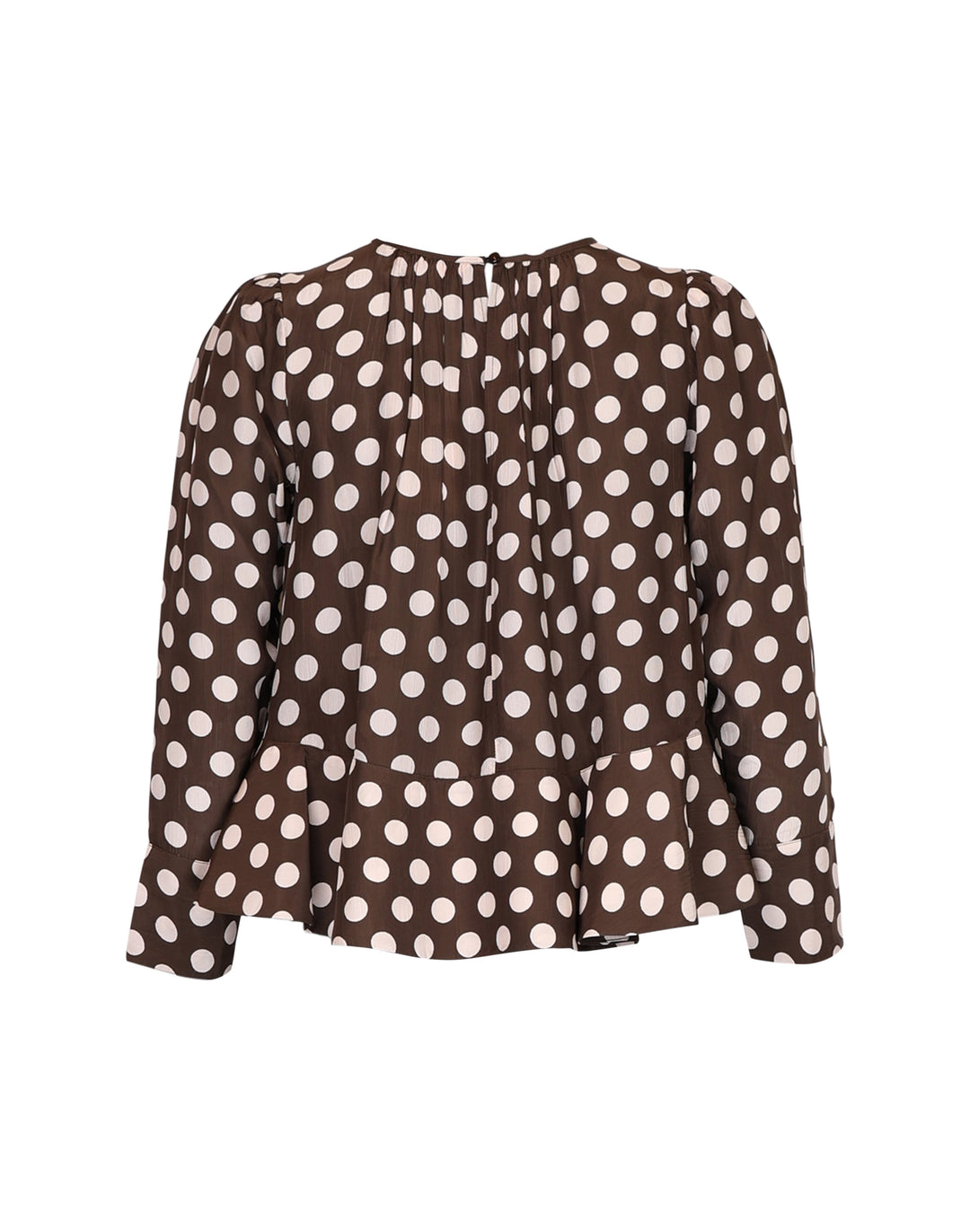 Striped Organza Top Dots