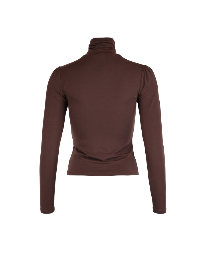 Jersey Turtleneck Brown