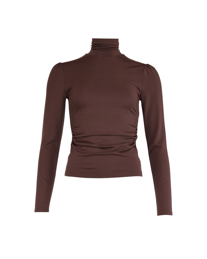 Jersey Turtleneck Brown