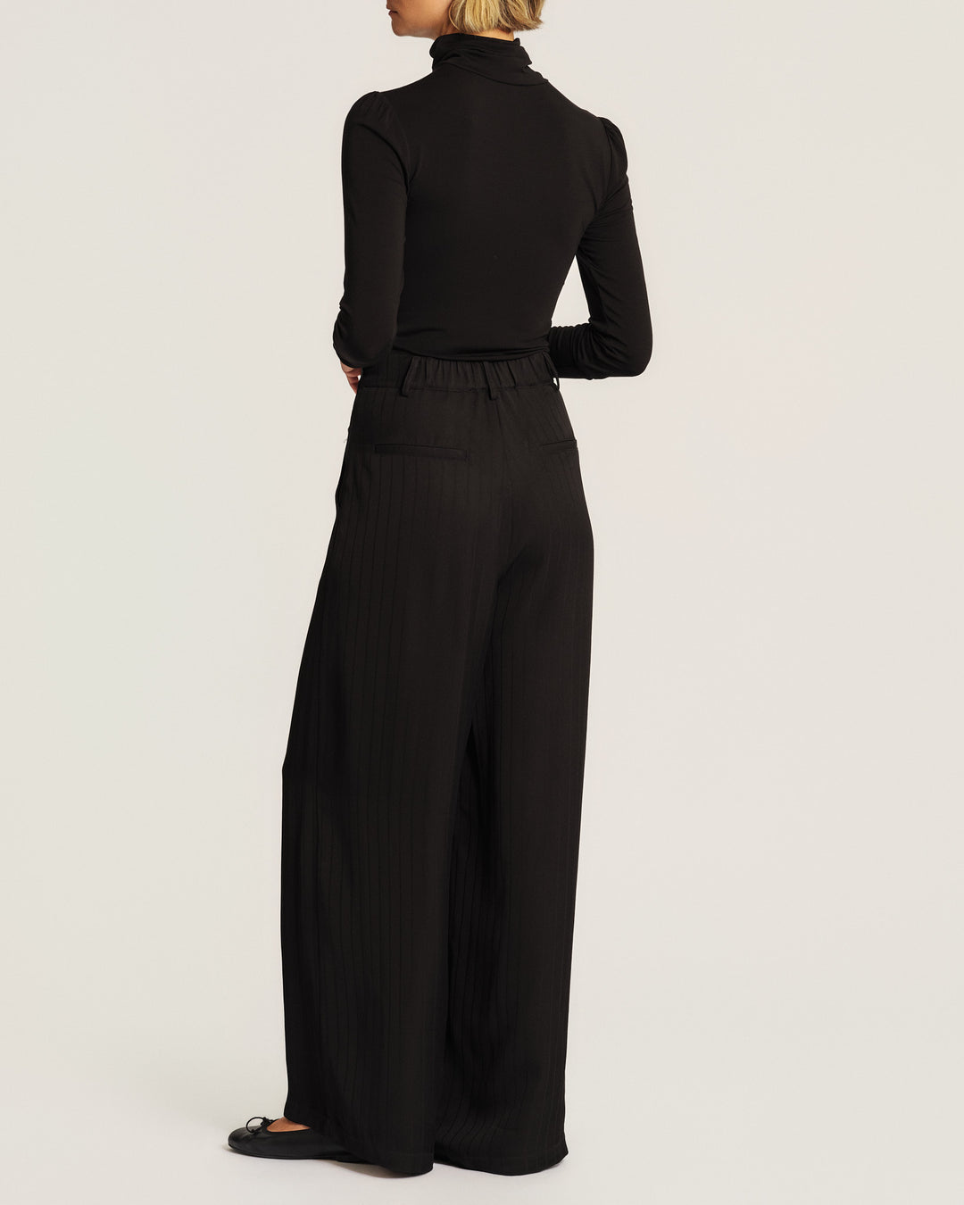 Jersey Turtleneck Black