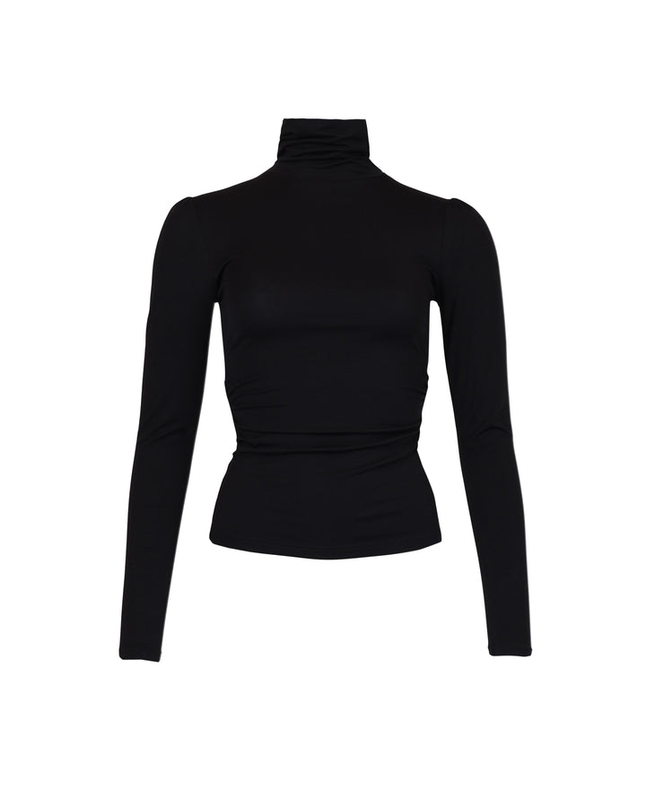 Jersey Turtleneck Black