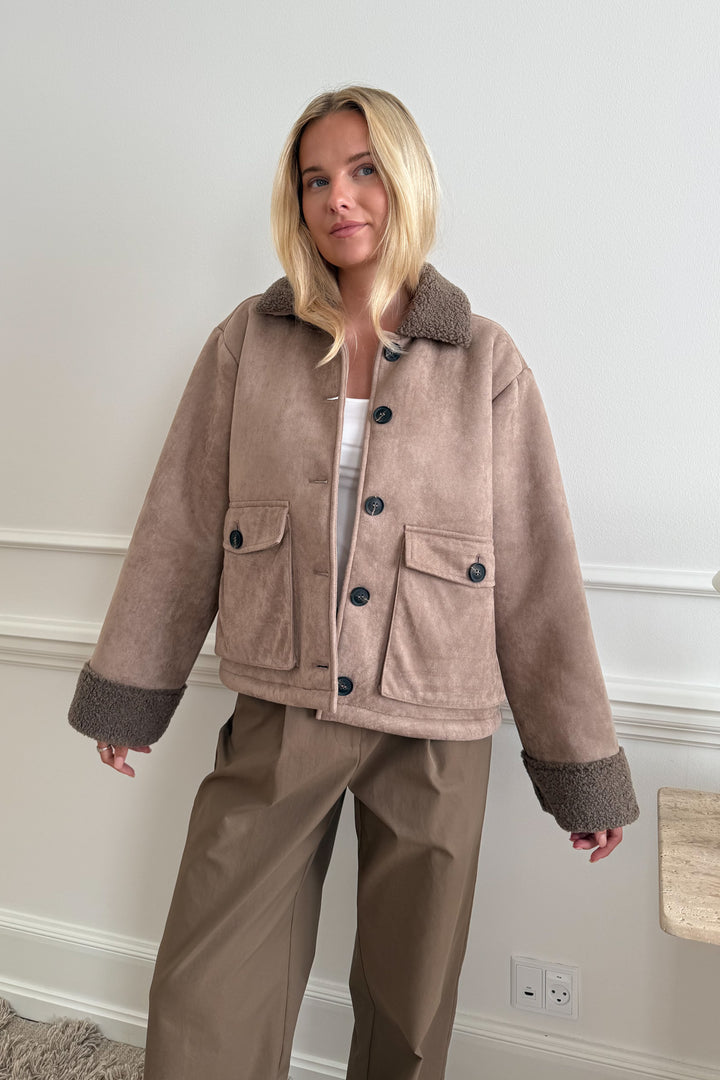 Sia Teddy Jacket Light Brown
