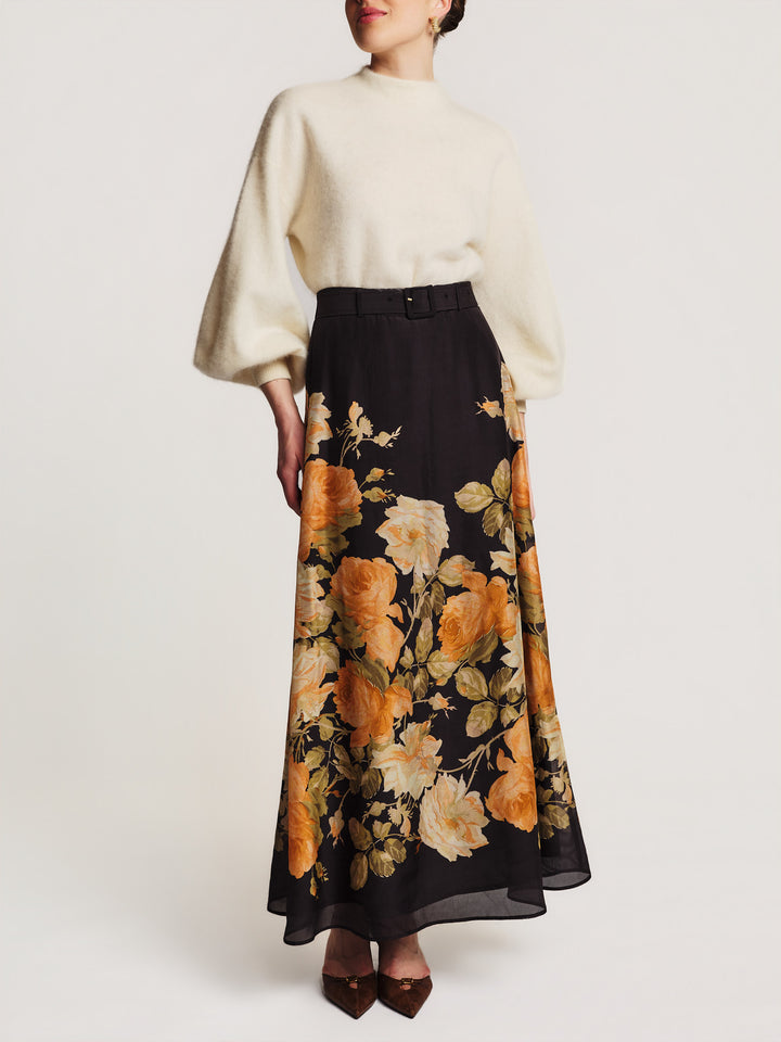 Organza Skirt Midnight Field