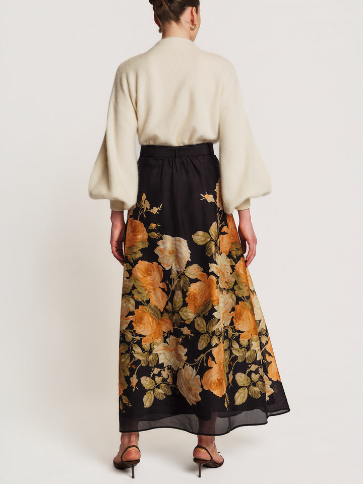 Organza Skirt Midnight Field