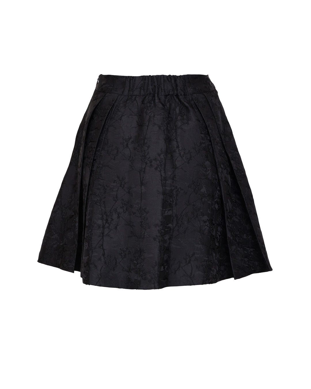 Brocade Mini Skirt Black