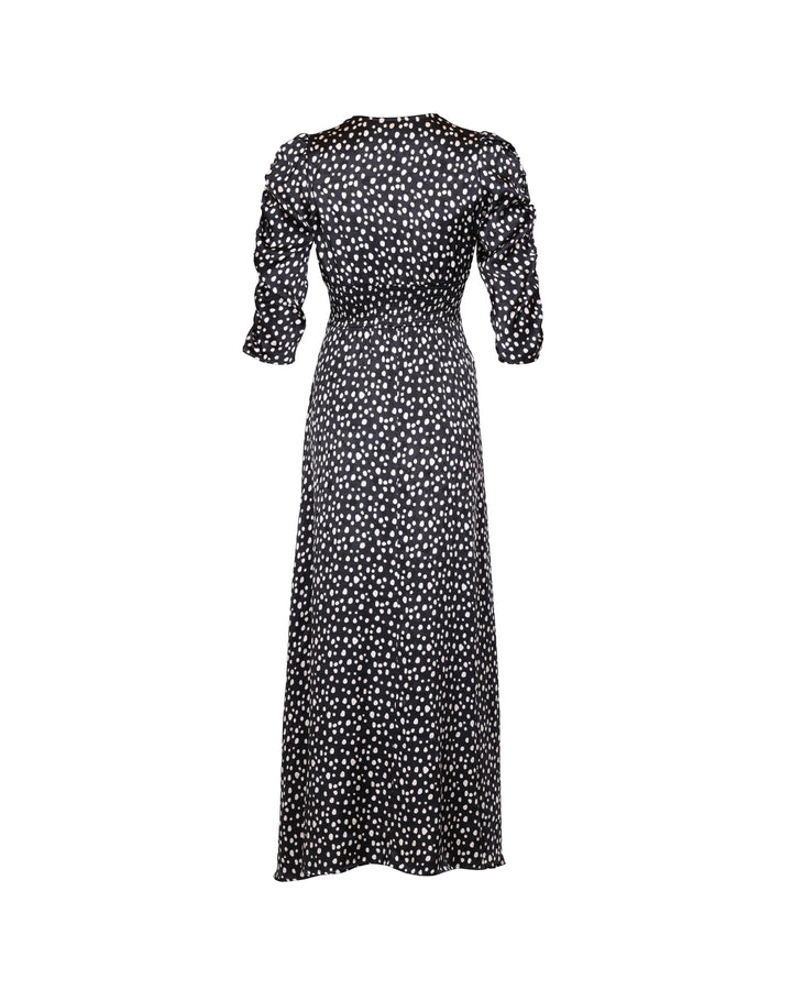 Jacquard Button-Down Dress Black Bliss