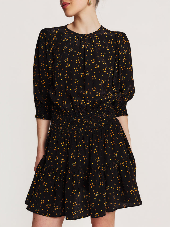 Bohemian Mini Dress Petite Flowers