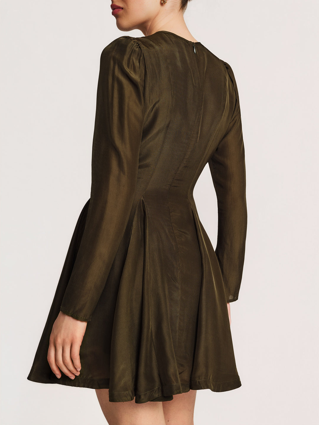 Organza Fitted Dress Forest