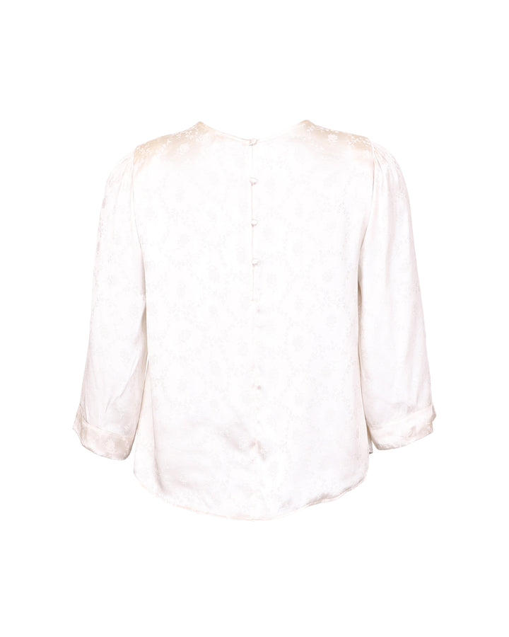 Jacquard Top Vintage White