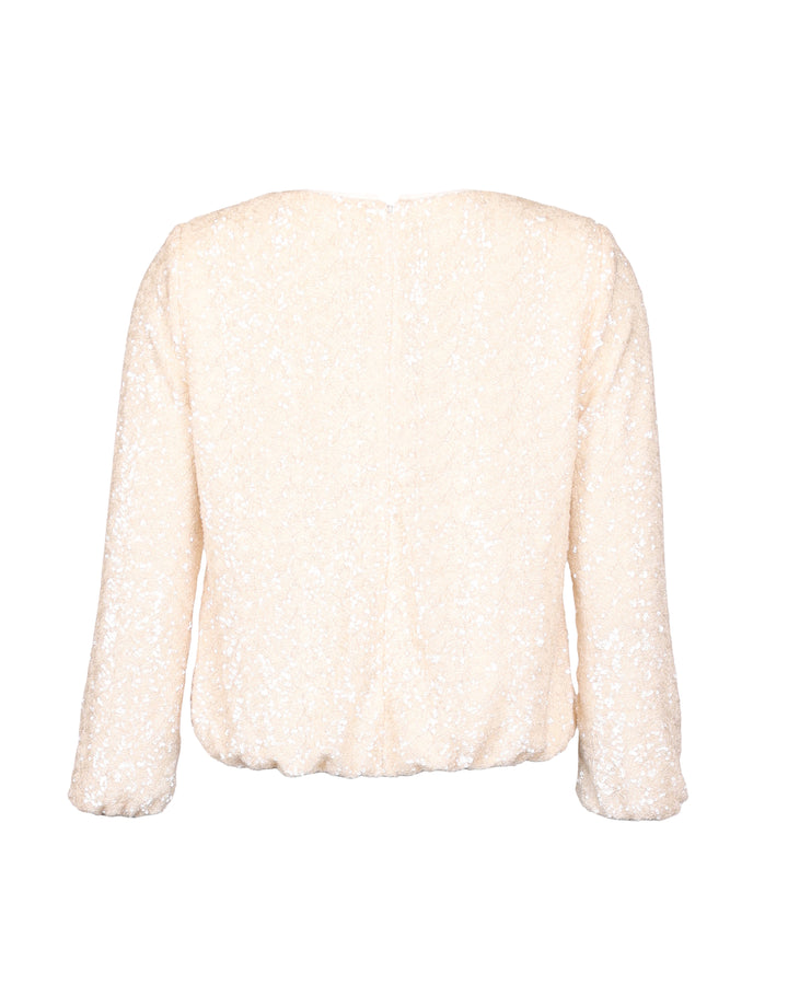 Beaded Blouse Champagne