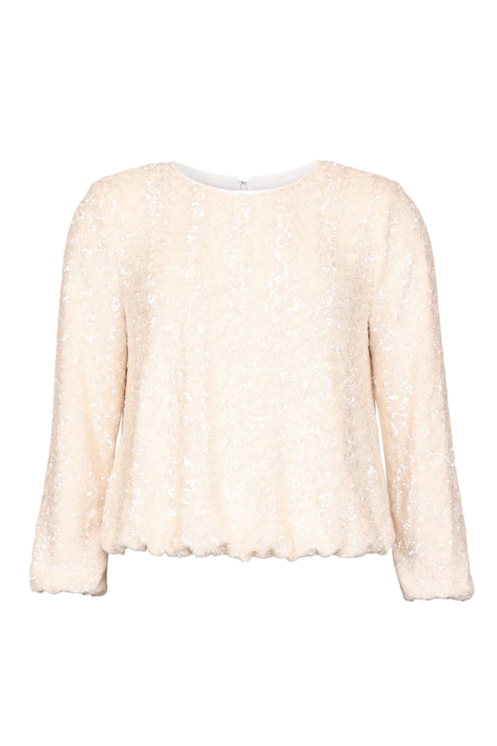 Beaded Blouse Champagne