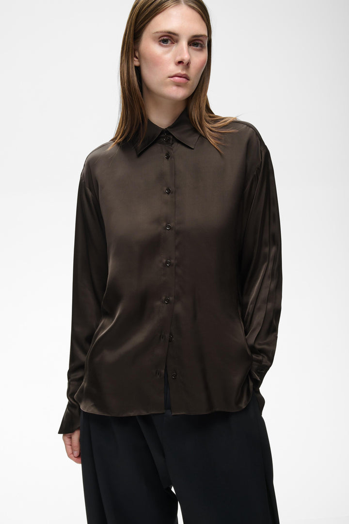Paulineiw Shirt Chocolate Brown