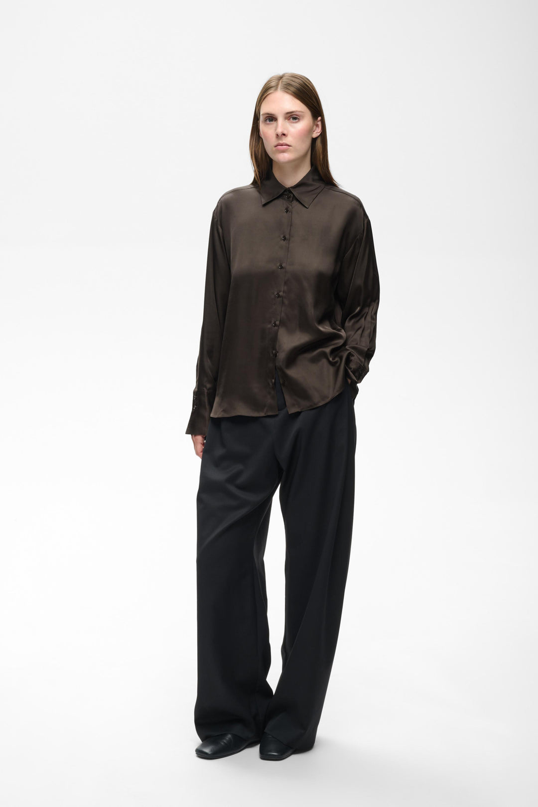 Paulineiw Shirt Chocolate Brown