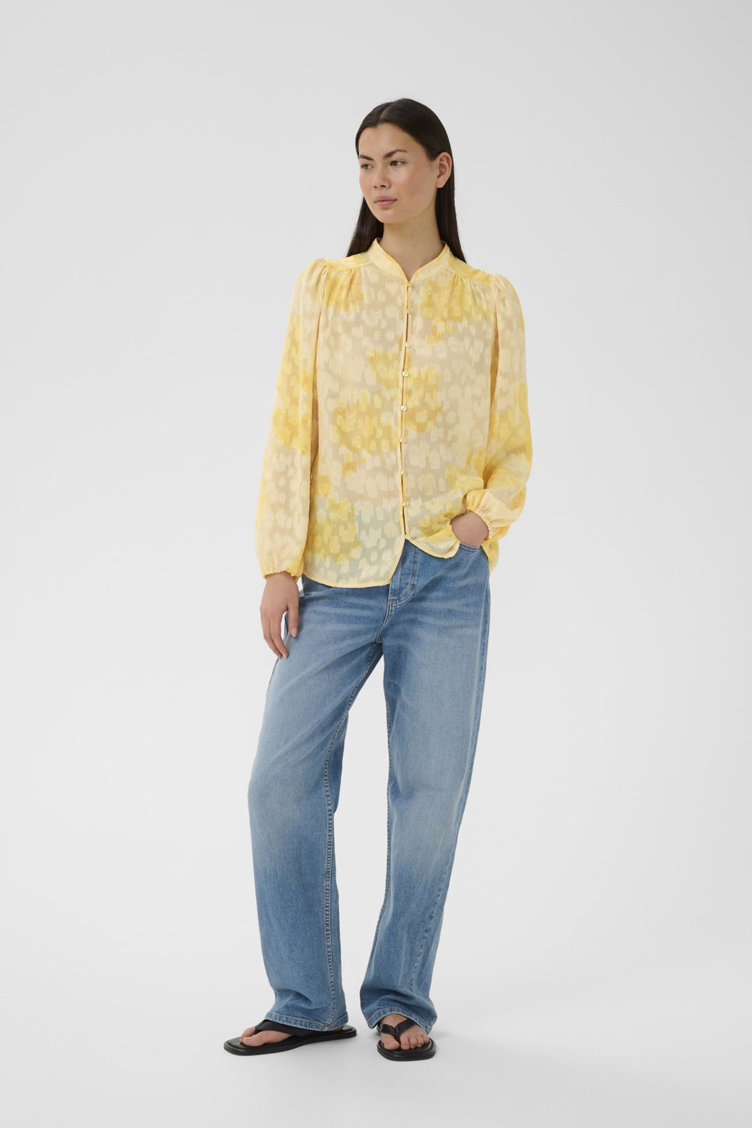 Cielleiw Shirt Yellow Illuminating Floral