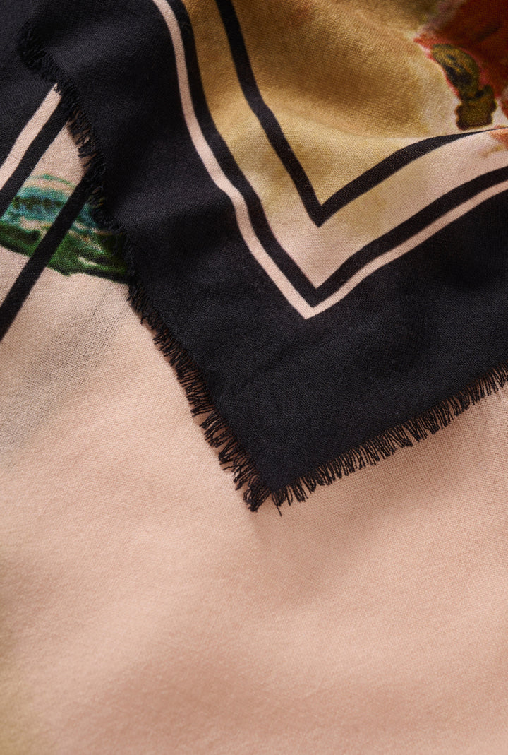 Amiiw Scarf Multi Painted Flower