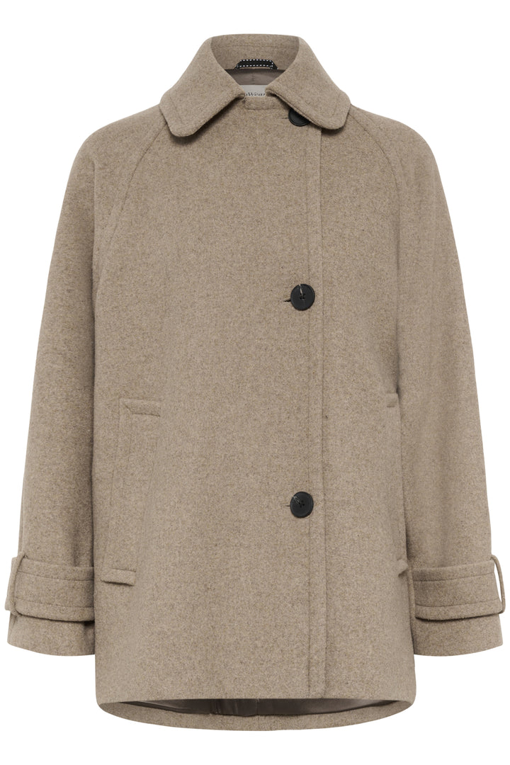 Thoraiw Minona Coat R Sandy Grey Melange