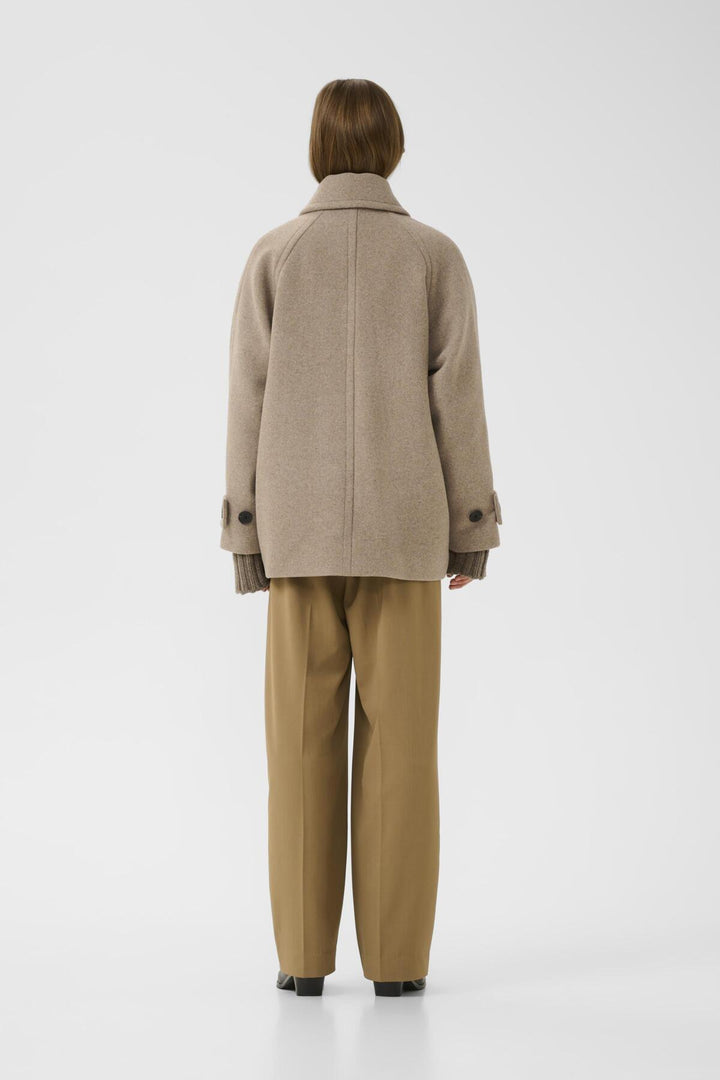 Thoraiw Minona Coat R Sandy Grey Melange
