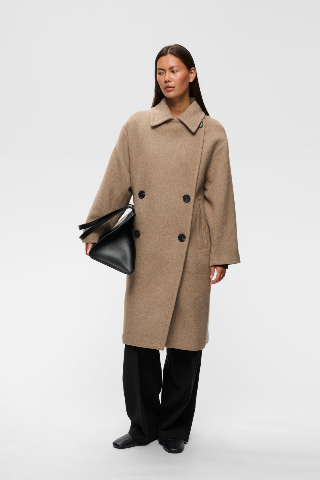 Zorahiw Db Coat Sandy Grey Melange