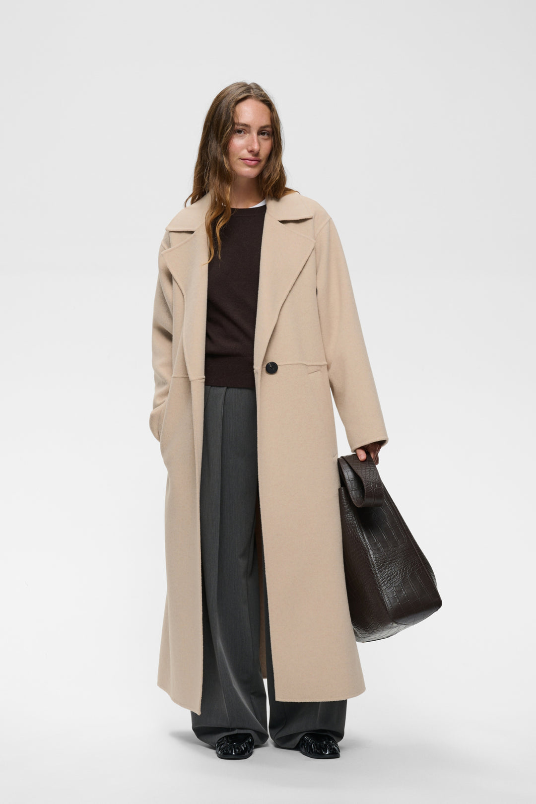 Zillaiw Long Coat French Nougat