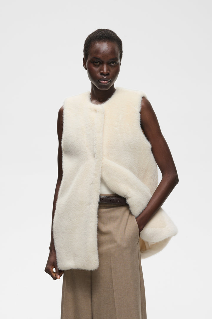 Yasminahiw Waistcoat Pearled Ivory