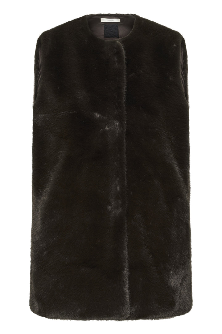 Yasminahiw Waistcoat Chocolate Brown