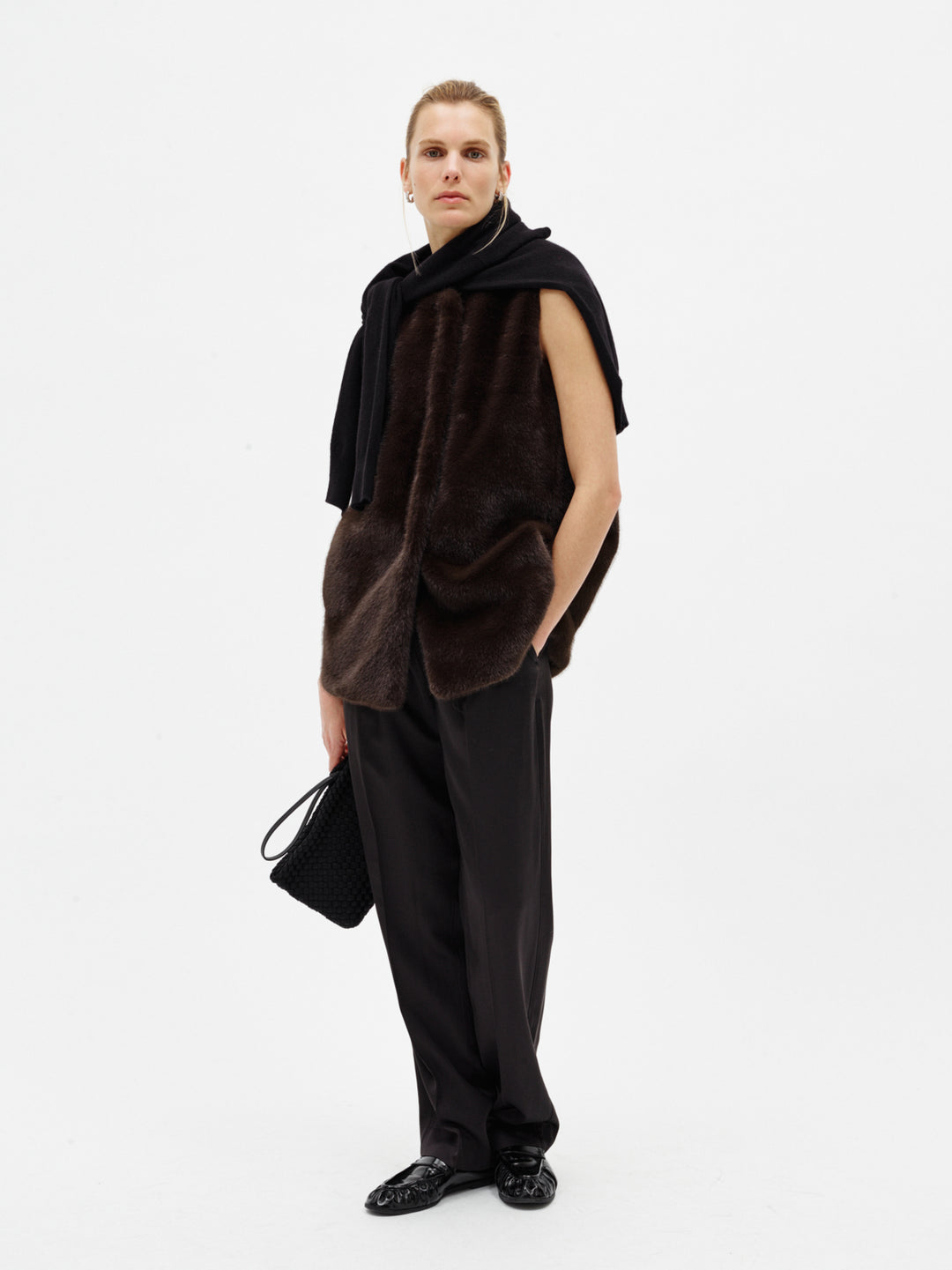Yasminahiw Waistcoat Chocolate Brown